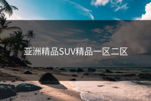 亚洲精品SUV精品一区二区