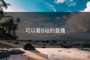 可以看B站的直播