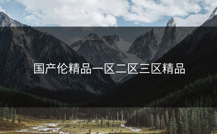 国产伦精品一区二区三区精品