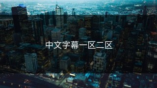 中文字幕一区二区